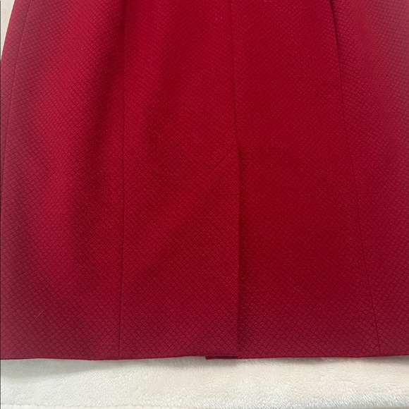 KAREN MILLEN Reverse Point Collar Pencil Dress – Deep Red – Size 2 – EUC - Picture 10 of 15